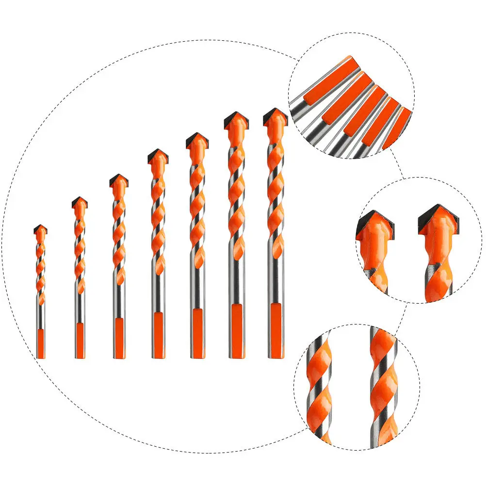 

7Pcs Alloy Triangle Spiral Drill Bit Set High-Speed Rotary Tools for Metal Stainless Steel Titanium Power Drill Hole Opener Hand