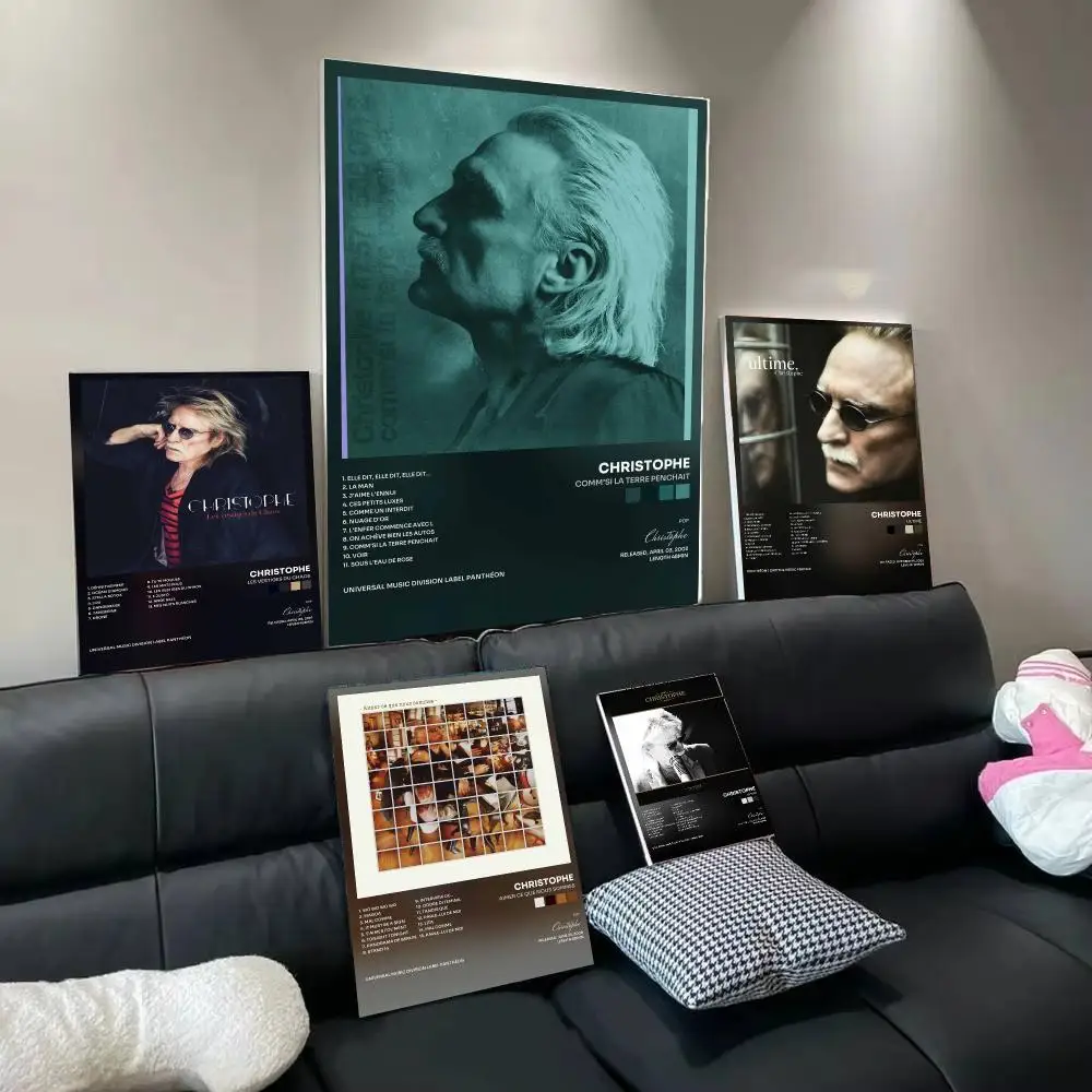 Singer C-Christophe Poster Home Wall Decor Artwork Prints for Living Room Bedroom Apartment Decoration