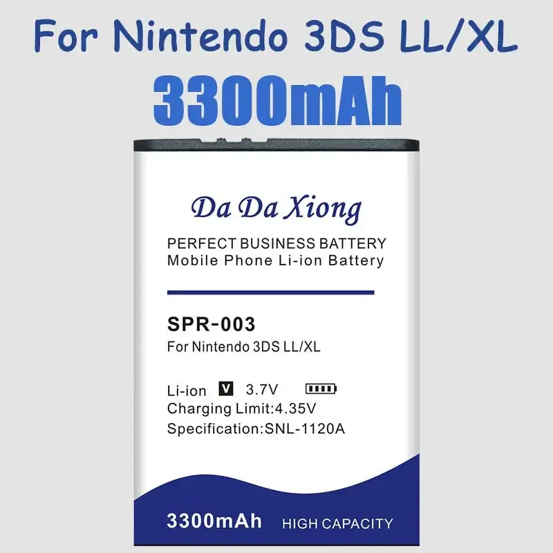 DaDaXiong Top Brand  New 3300mAh SPR-003 Battery for Nintendo3DS LL for Nintendo 3DS XL- in Stock