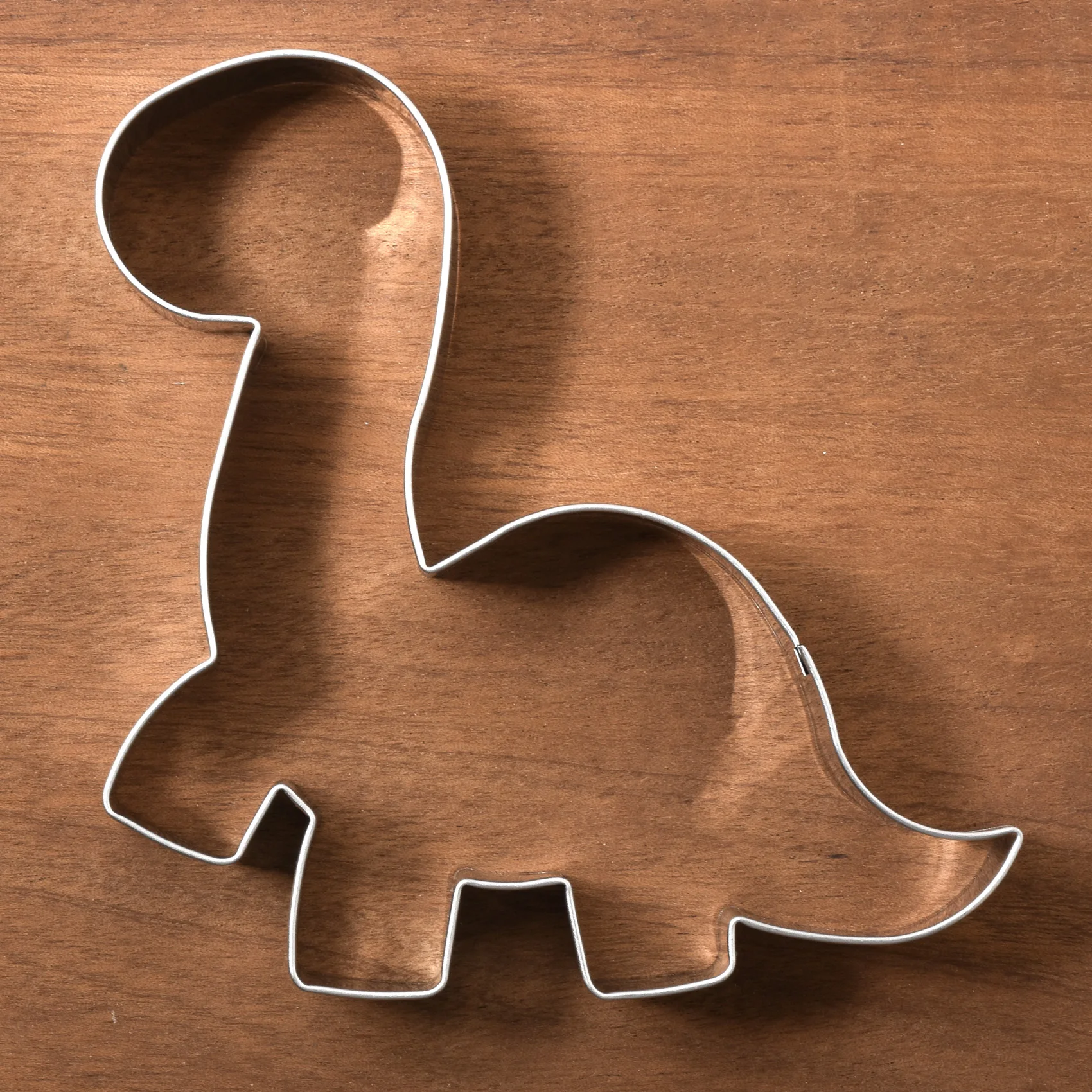 KENIAO Brontosaurus Cookie Cutter - 11.4 cm - Dinosaur Bread Sandwich Fondant Biscuit Mold - Stainless Steel