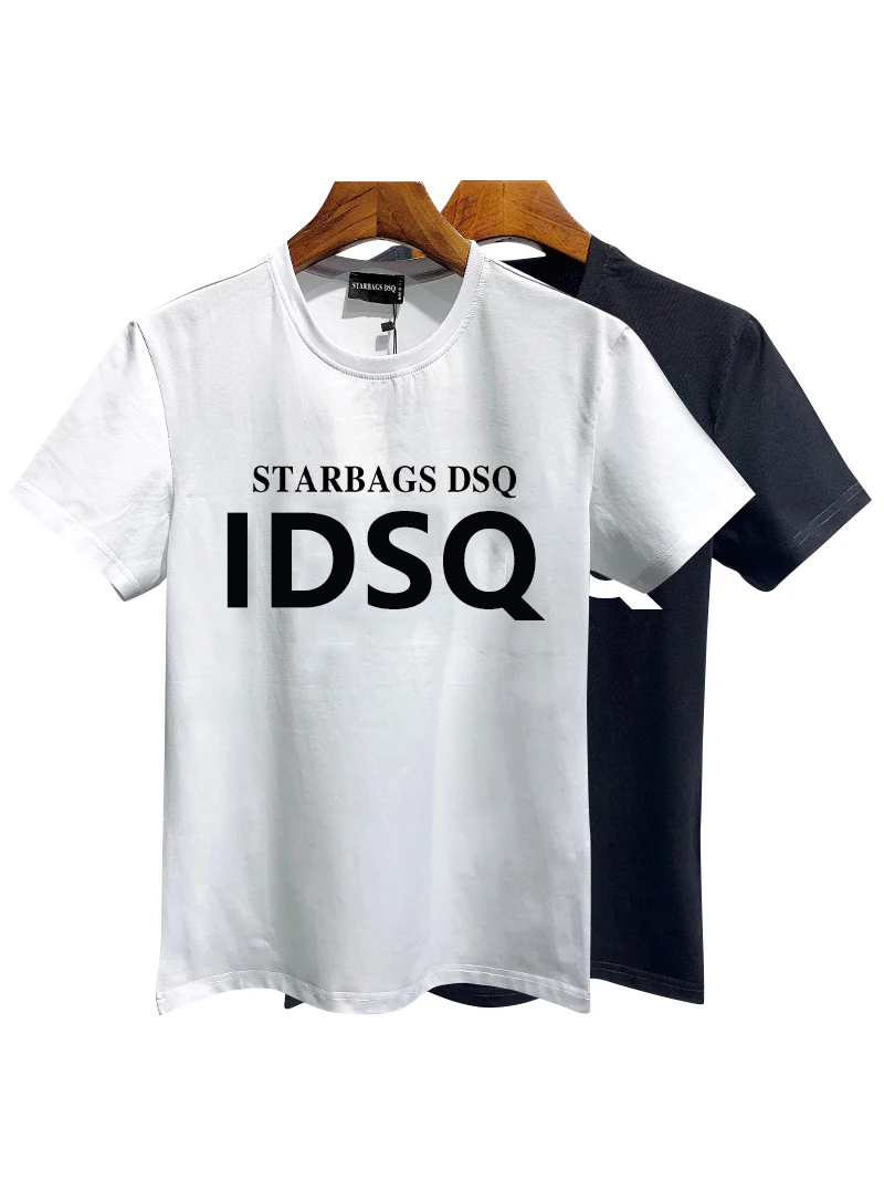 Starbags dsq 2024 new style Short Sleeve T-shirt Men\'s Letter Print Summer Cotton Fashion Italian trend top quality men gift box