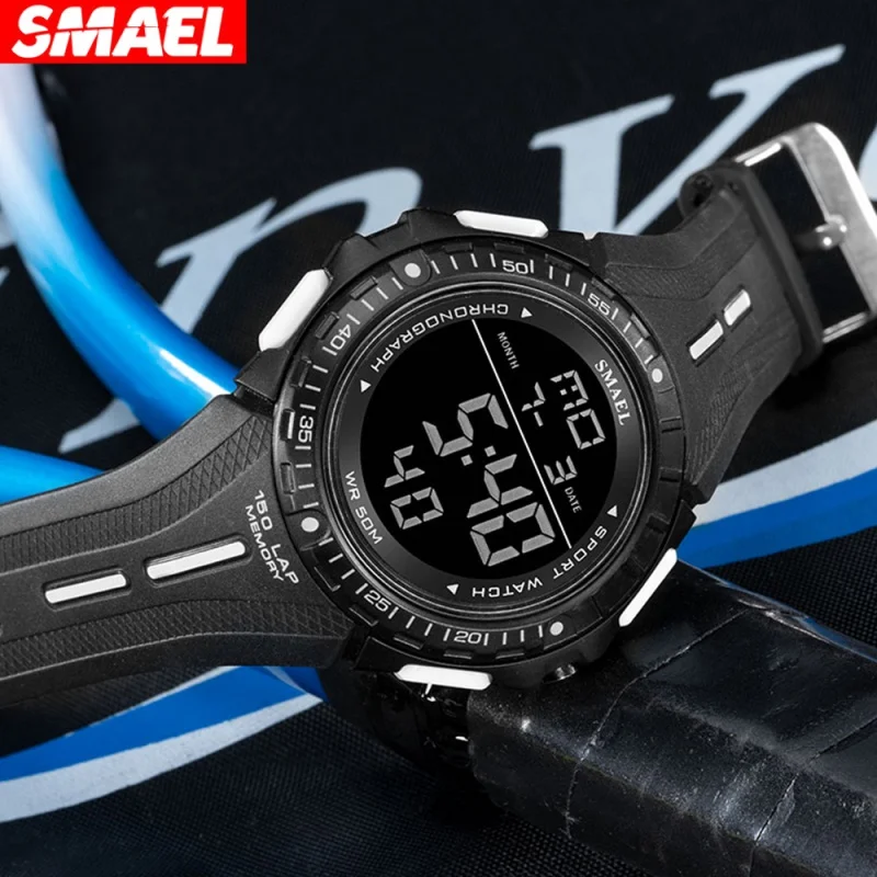 Smael Smael Youth Personality Minimalism Watch Waterproof Luminous Multifunctional Watch