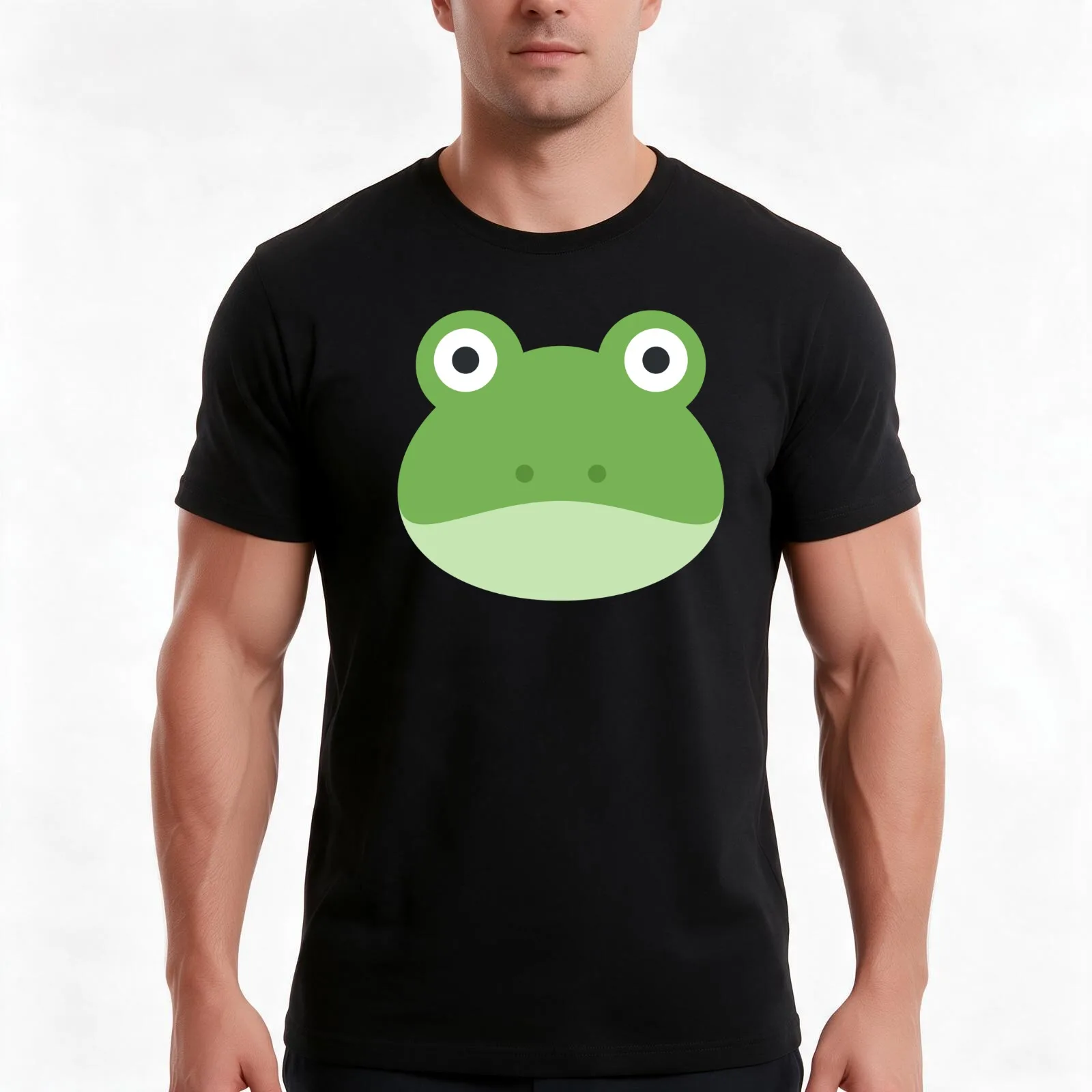 Cute Froggy - I love Frogs T-Shirt, Summer Casual Cotton Tee, Oversized Streetwear Tops, Vintage Graphic Print, Unisex Men Women