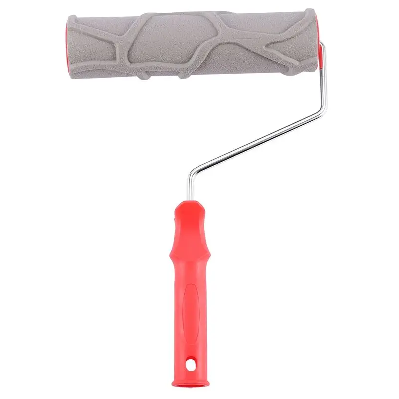 ABJN-3X Stone Texture Rubber Embossed Paint Roller Brush Hand Tool Indoor And Outdoor Home Bedroom DIY Wall Decoration Tool