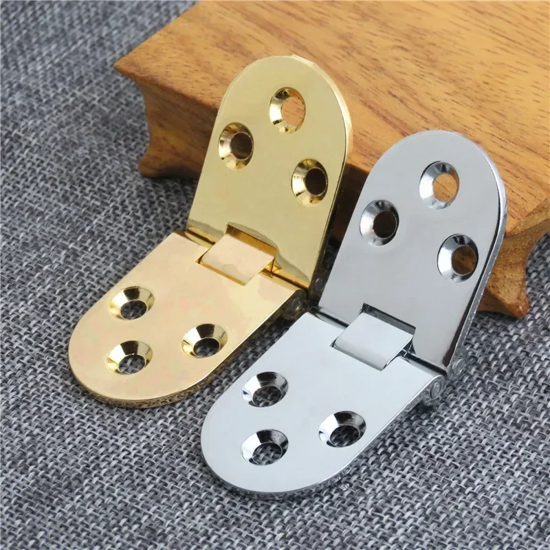 2PCS Flush Mounted Folding Hinges Self Supporting Folding Cabinet Door Wooden Table Flap Home Hardware Renovation Cabinet Tools