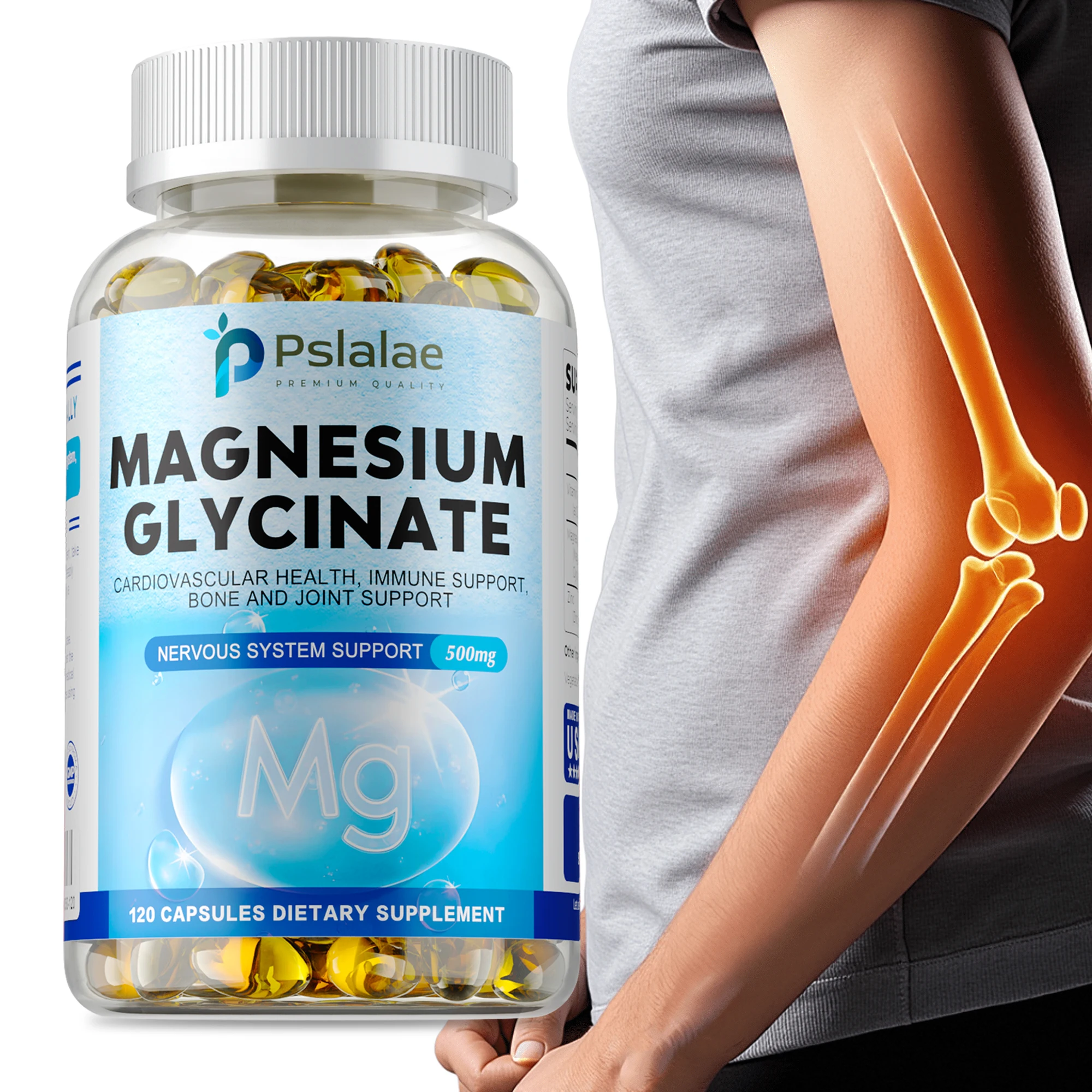 

Глицинат магния — глубокий сон, защита суставов, способствует здоровью мозга, поддерживает сердце и сердечно-сосудистую систему.