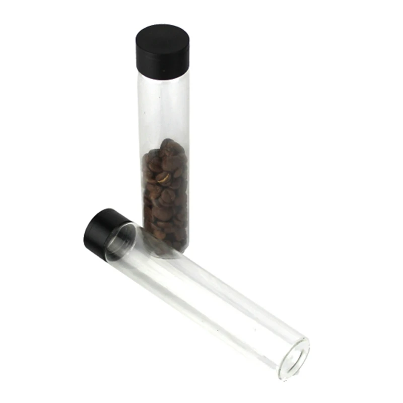 4PCS Single Dose Bean Cellar Coffee Bean Packaging Bottle Test Tube Storage And Preservation Coffee Tools Sealed Jar