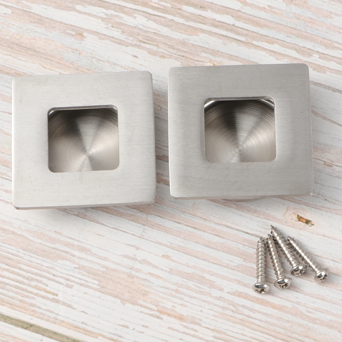 2 Pcs Door Handle Recessed Accessories Shoe Ark Doorknob Wardrobe Pull Minimalist Embedded