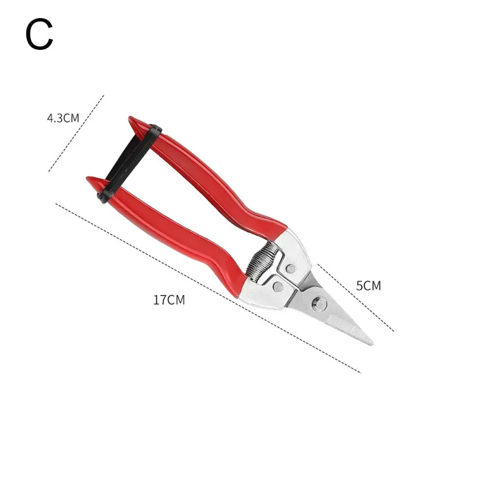 Gardening Hand Pruner Garden Scissors Pruning Shears Micro-Tip Pruning Snips Leaf Trimmer Straight Florist Scissor For Plants