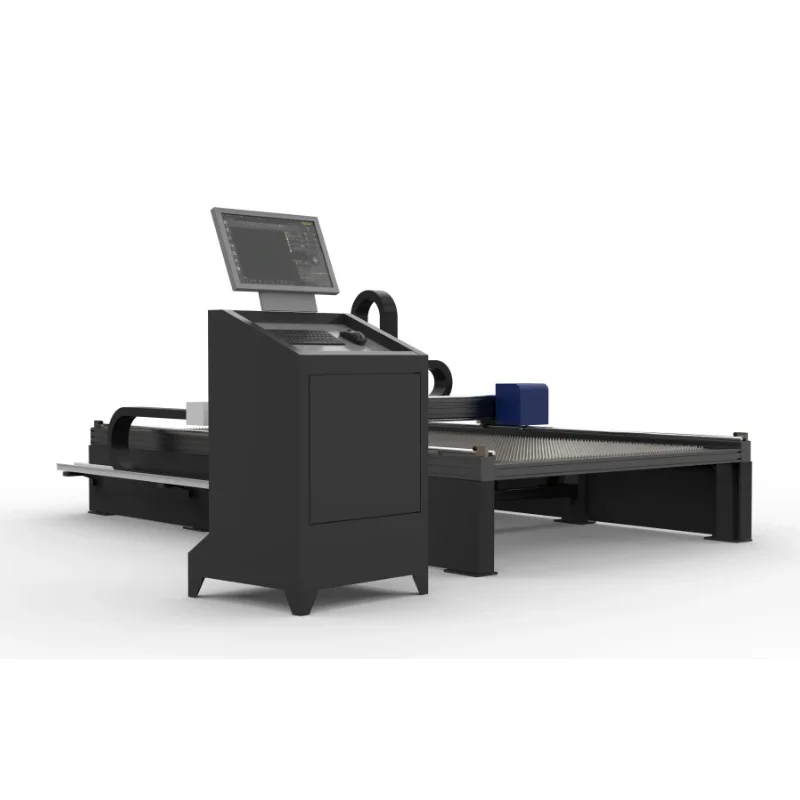 Wholesale 3000W Fiber Gantry Cutting Machine Small Size Format for Steel Structure Industry for Metal Water Cooling