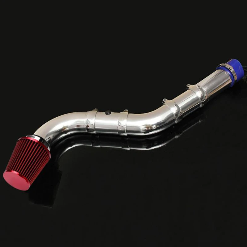 Universal 76MM Auto Car Cold Air Intake System Aluminium Tube intake pipe Turbo direct cold Car Intake Pipe Hose Retrofit Kit