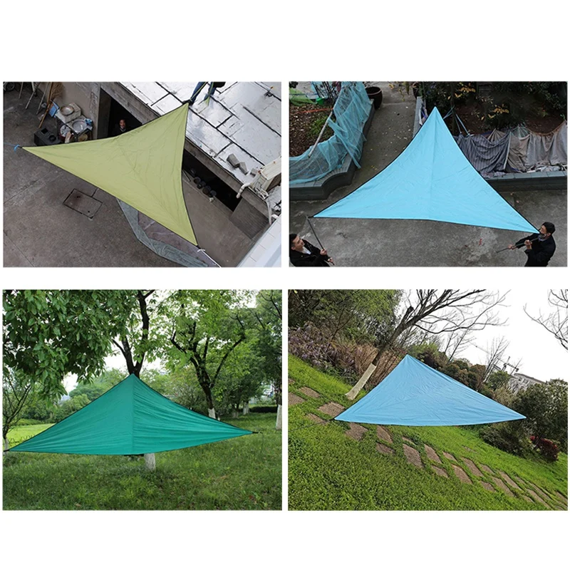 3X3X3M Waterproof Triple-Cornered Sun Shelter Awning Parasol Outdoor Canopy Garden Patio Shade Sail Cloth