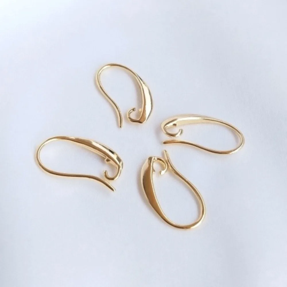 

Copper 14K Gold Color Ear Hook Handmade DIY Simple Ear Hook Earrings Jewelry Accessories Handmade Materials Working in Progress