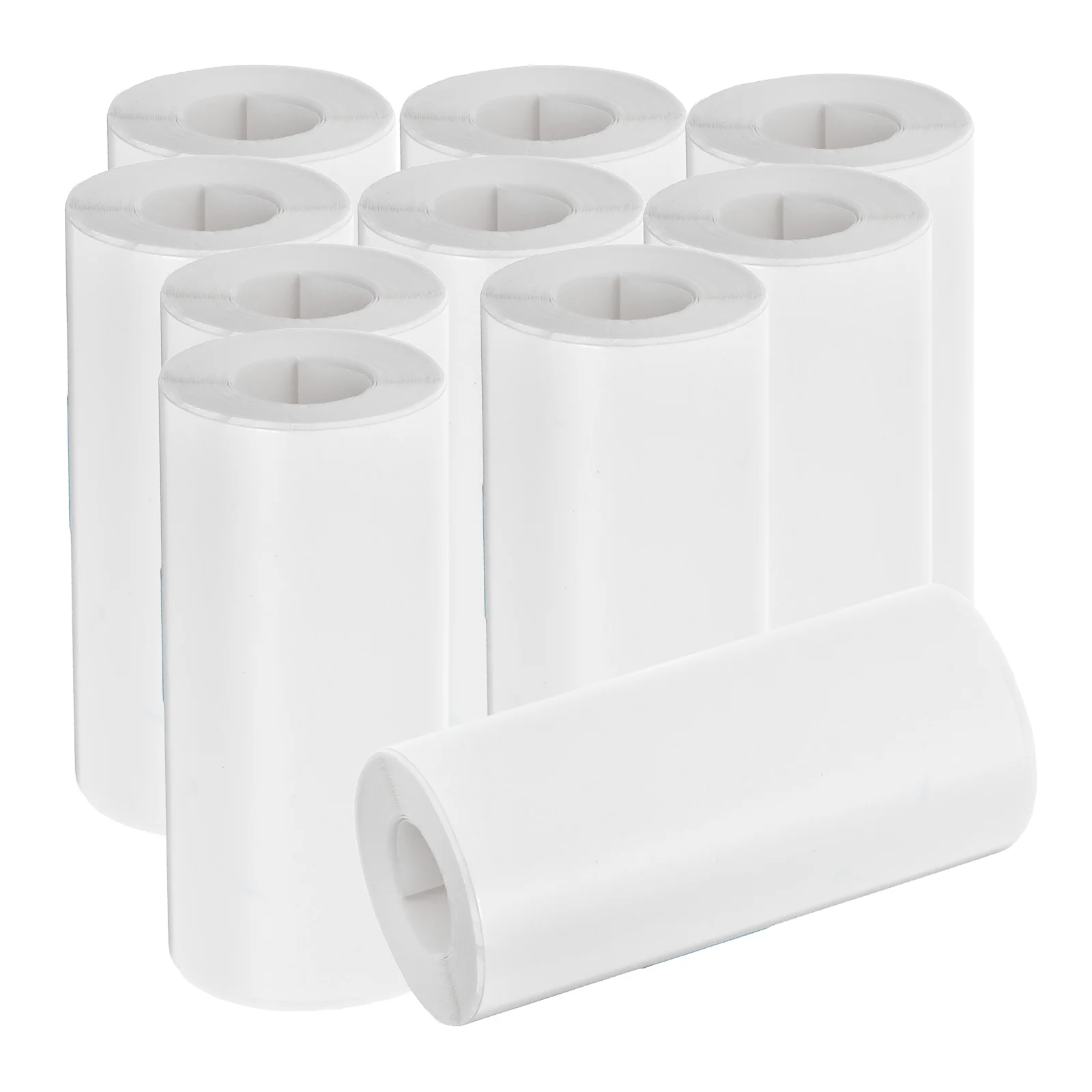 10 Rolls Printing Paper Self-adhesive Thermal Transfer Portable Printer