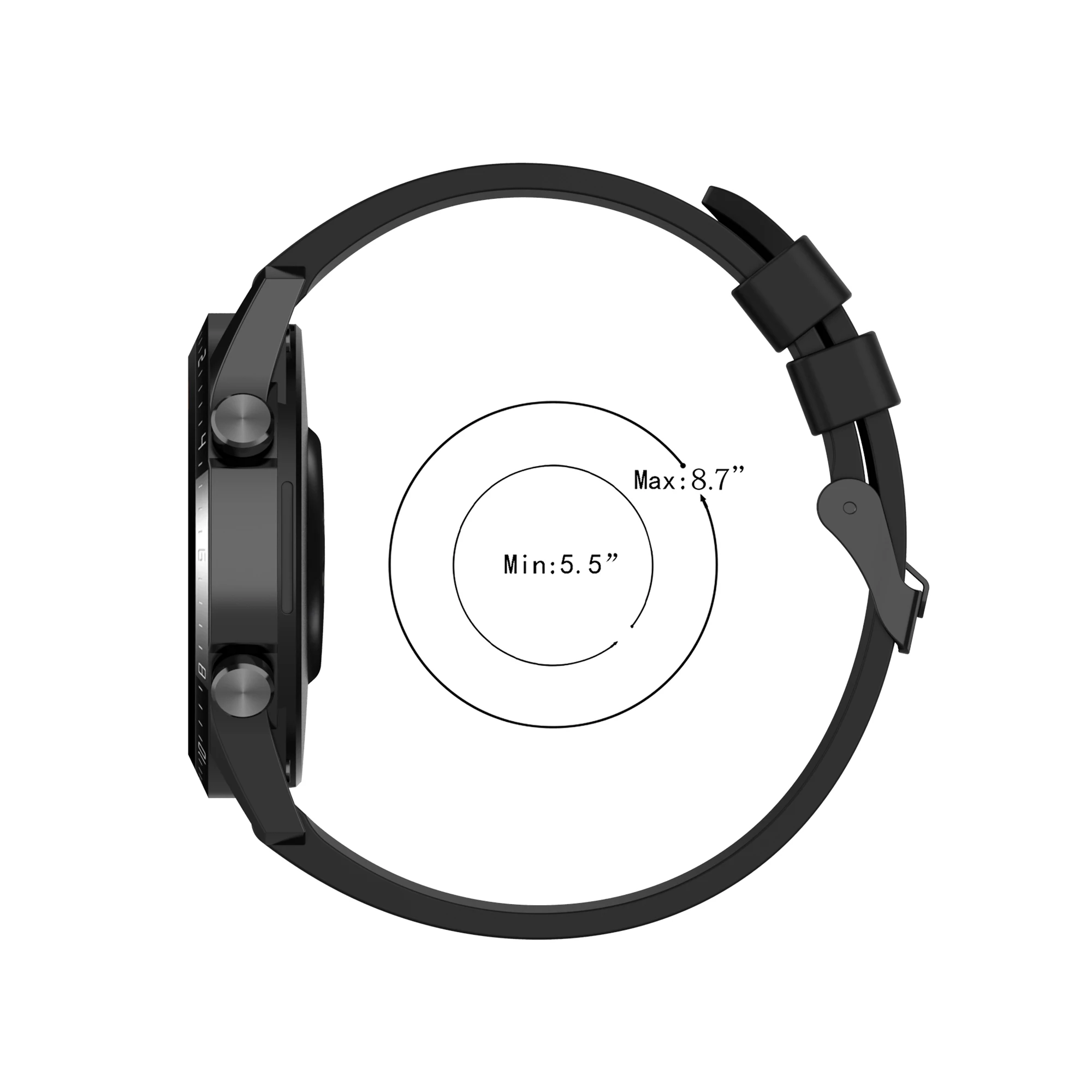 For Huawei Watch GT4 46mm GT3 SE GT2 42mm 46mm / GT 2 2e Pro 3/ Honor MagicWatch 2 20mm 22mm Silicone Band Sport Strap Bracelet