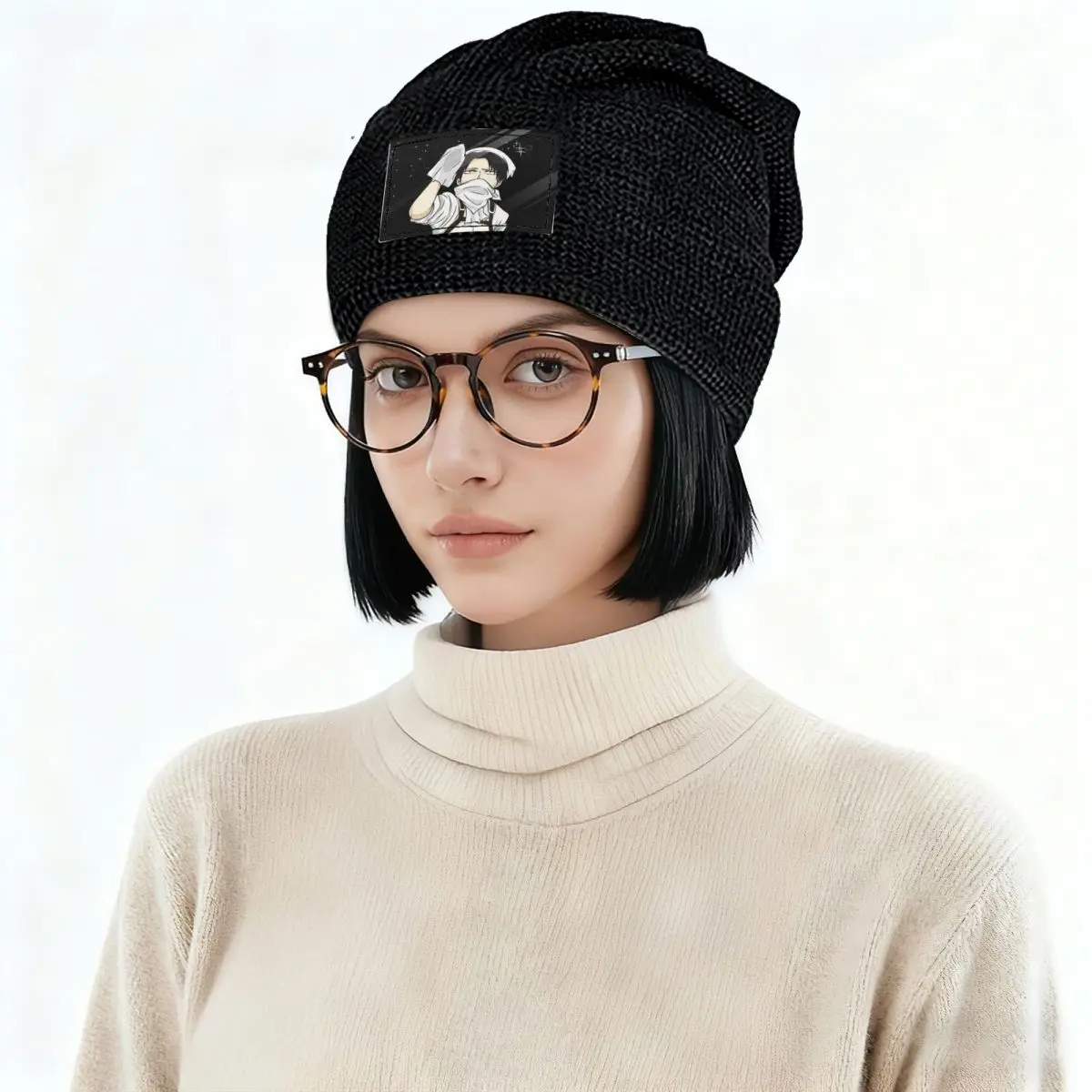 Levi Ackerman Attack On Titan Warm Fleece-Lined Cap Fashion Bonnet Hat Autumn Winter Outdoor Beanies Hats for Unisex Adult