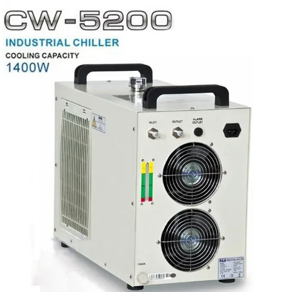 QDHWOEL-Refroidisseur d'air et d'eau industriel, Original Teyu S & A CW5200AG, 50Hz, Tube laser Co2 150W