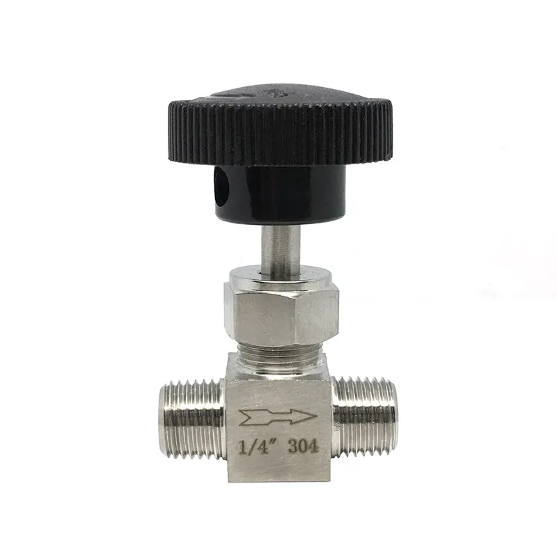 

1/8" 1/4" 3/8" 1/2" BSP NPT Male Needle Valve Crane 304 Stainless Flow Control Water Gas Oil Propane 915 PSI