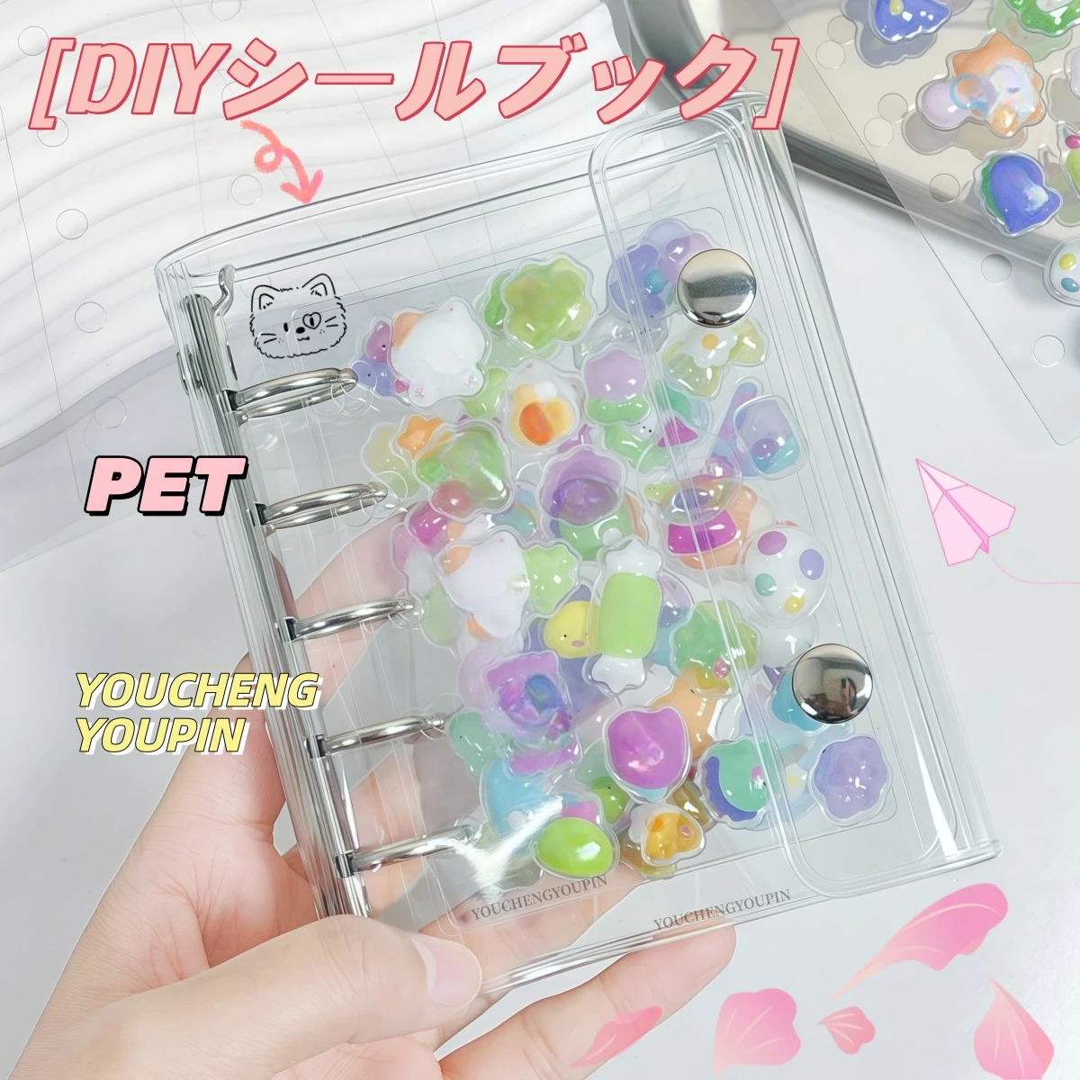 5/10/15Pcs A6/A7/M5 Transparent Pet Loose-Leaf Dividers, DIY Sticker Book Inner Pages, High-Transparency Pet Panels, Transparent Loose-Leaf Backing, Can Be Used for Scrapbooks, Sticker Books, Stamp Books, Notebook Cove