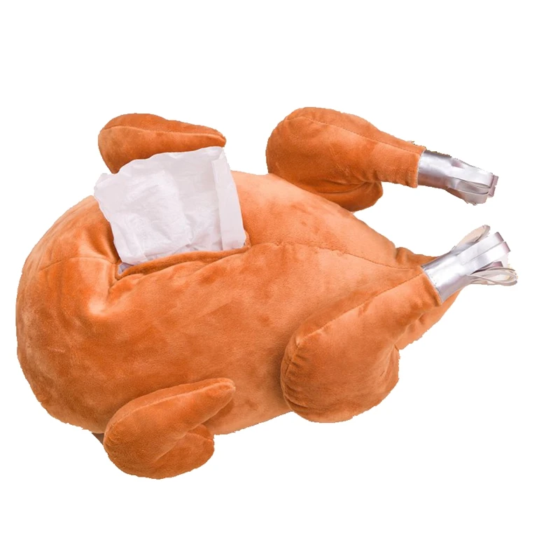 

Funny and Creative Roast Chicken Turkey Plush Drawing Paper Set Home Restaurant Paper Towel Box Cartoon Paper Towel Set