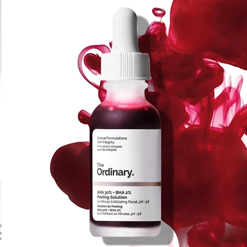 AHA 30% + BHA 2% Solución exfoliante 30 ml Solución exfoliante Facial Ilumina suaviza Limpiar los poros y iluminar la opacidad