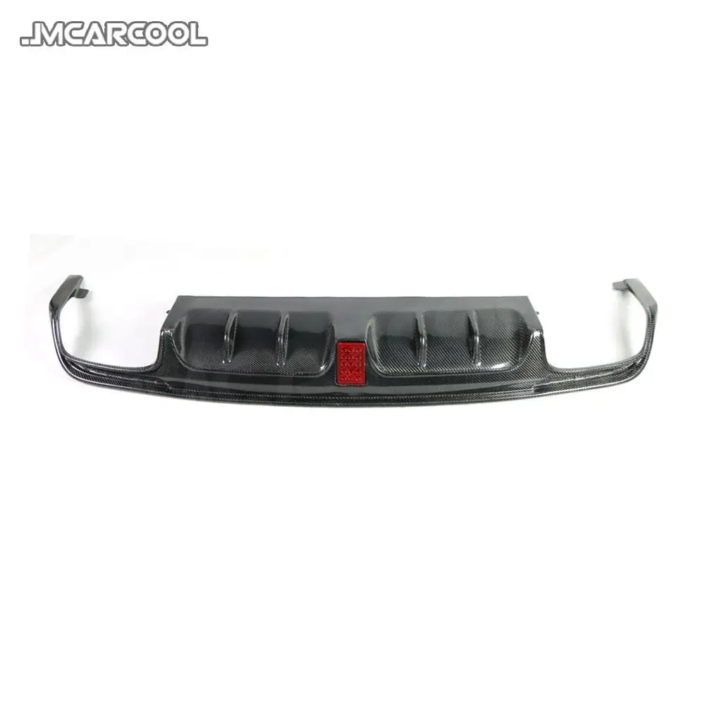 Carbon Fiber Rear Diffuser Spoiler with Exhaust Muffer Tips For Benz S Class W222 S63 S65 AMG 2013-2019 Bumper Lip Guard