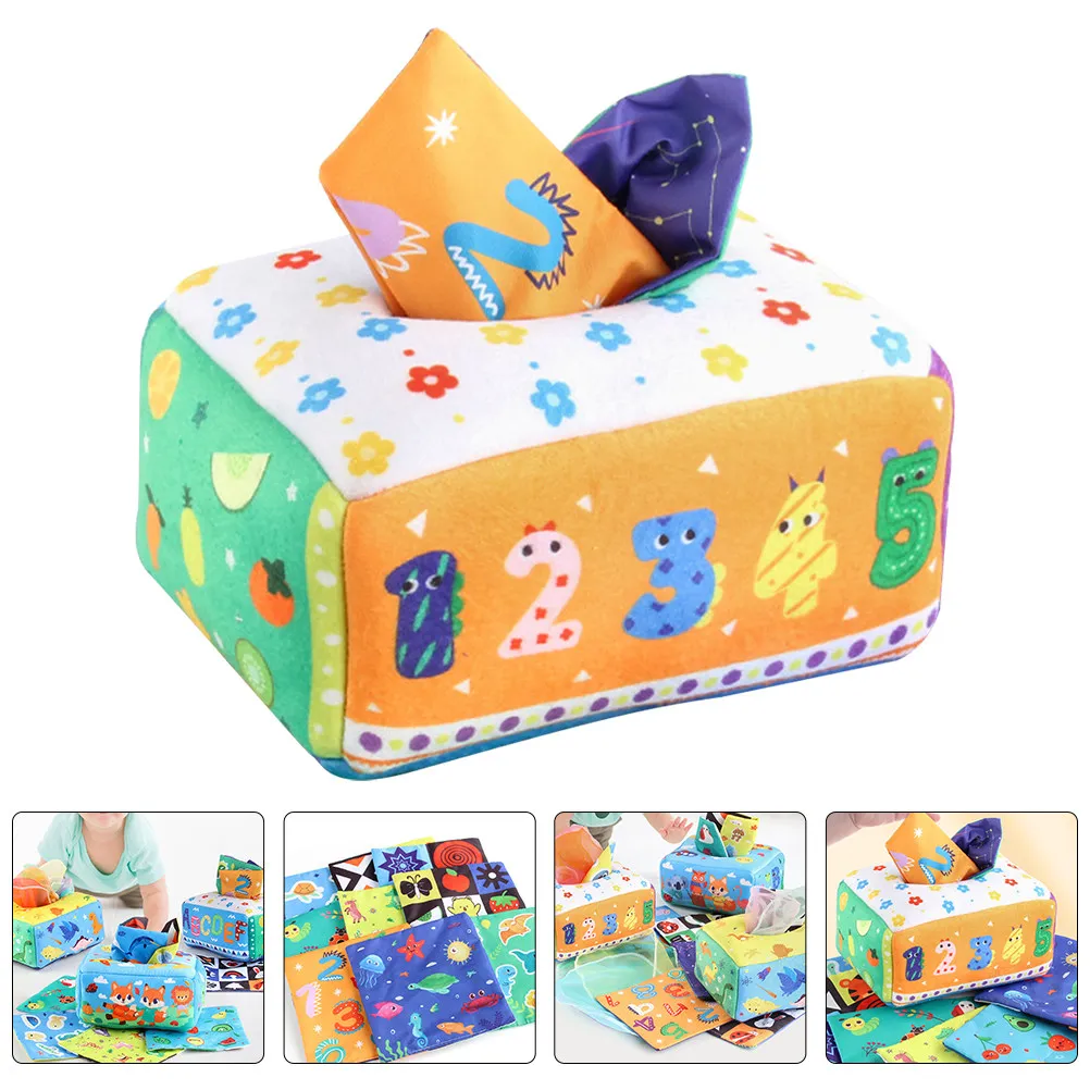 感覚玩具-赤ちゃん用破れないティッシュおもちゃ-ベビートイズ-幼児用-ティッシュを引き抜く幼児向け