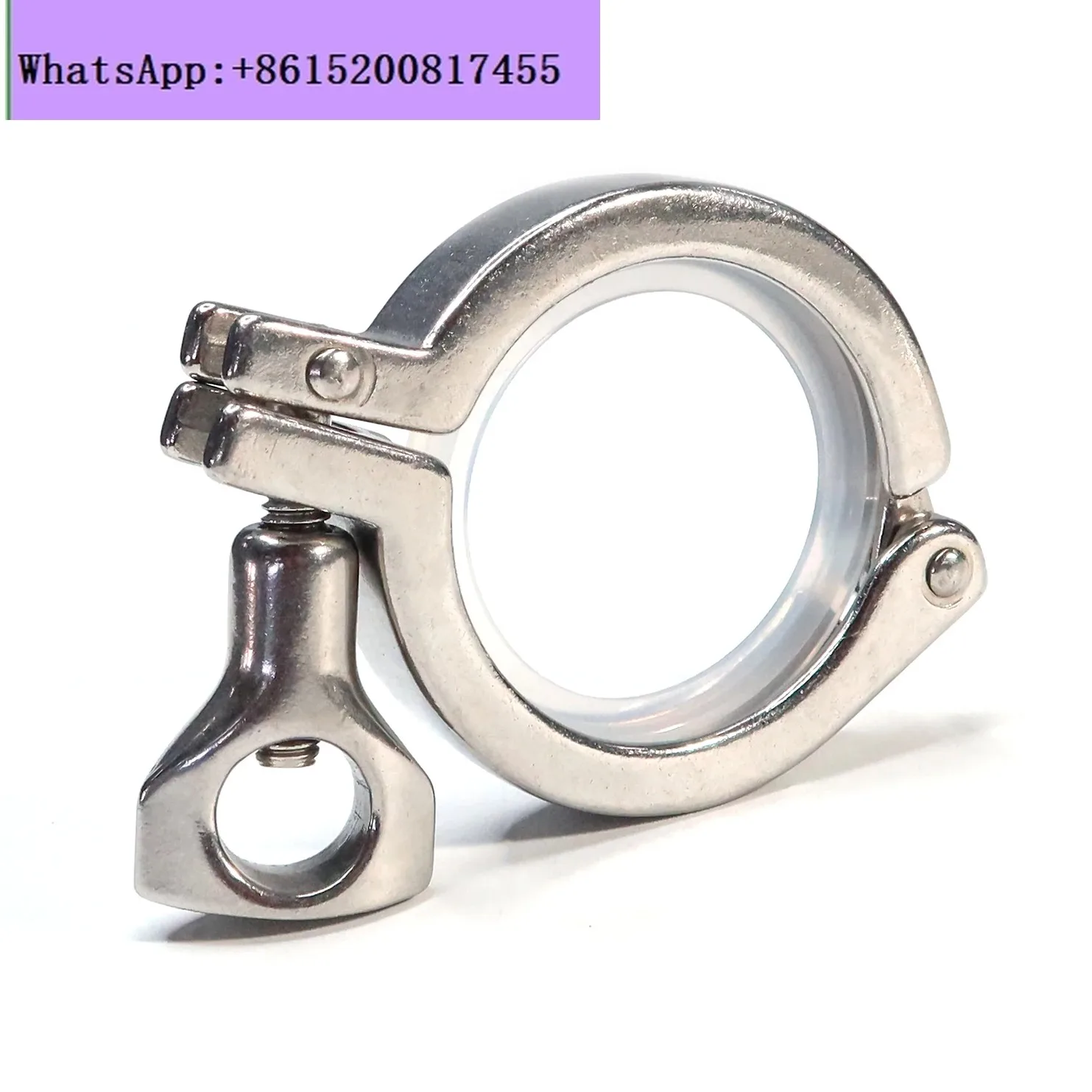 10PCS Sanitary quick-loading clamp silicone gasket set 304 stainless steel