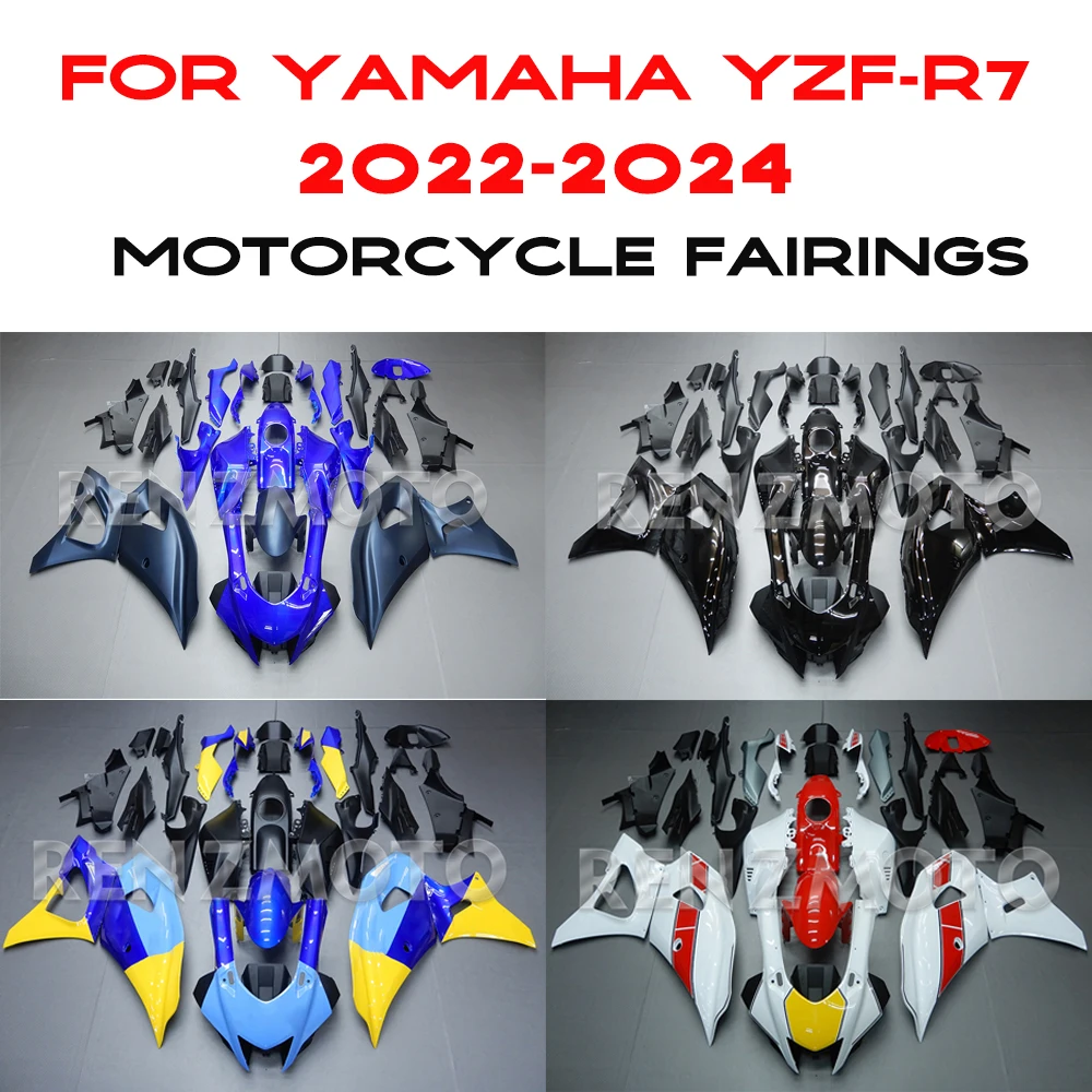 

Полный комплект обтекателей для мотоцикла, подходящий для Yamaha YZF R7 2022 2023 2024 YFZ-R7 22 23 24, комплекты кузова, комплекты обтекателей