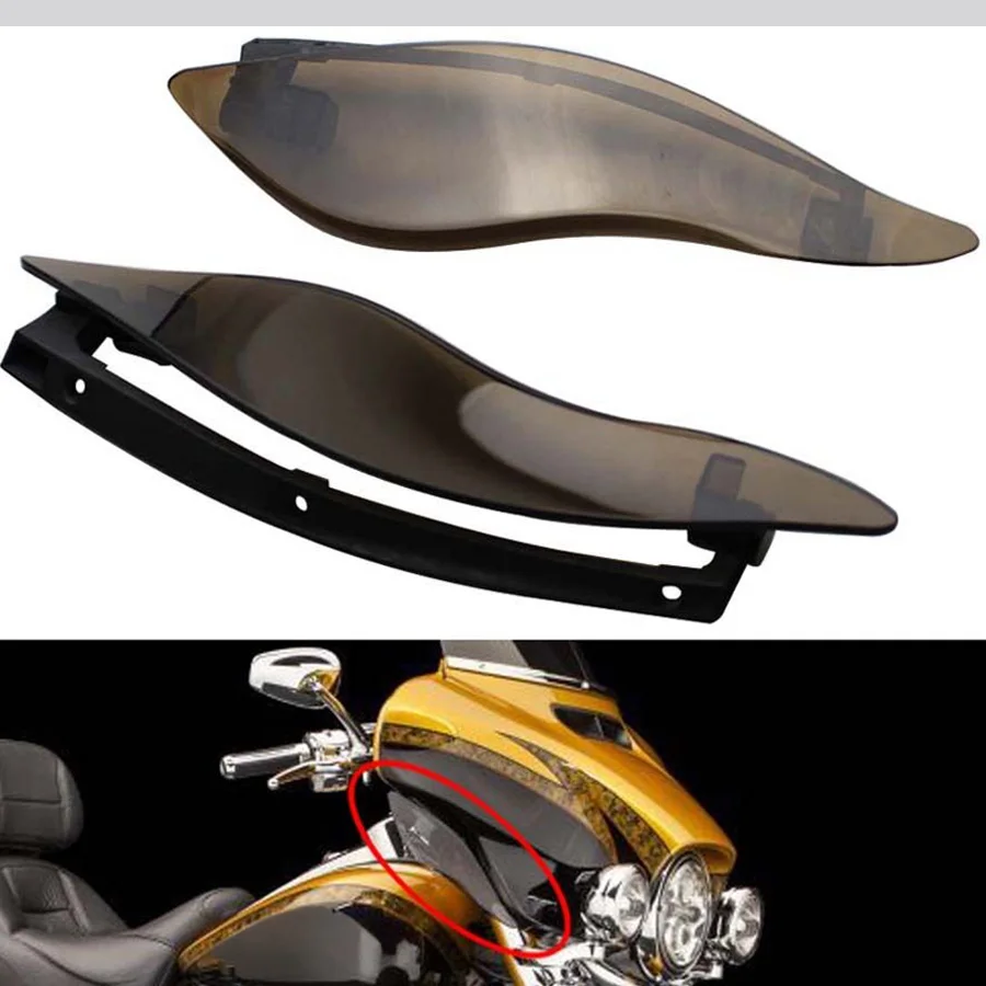 Motorbike Part Wing Windshield Adjustable Air Deflector For Harley Touring Electra Glide Street Glide Tri Glide Ultra Limited