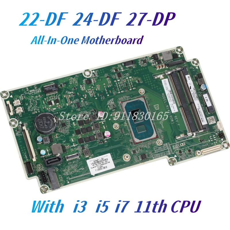 DAN14TMB6F0 For HP 22-DF 24-DF 27-DP All in One Motherboard MODEL:N14T With i3 i5 i7-1165G7 CPU M05273-601 L99094-601 Mainboard