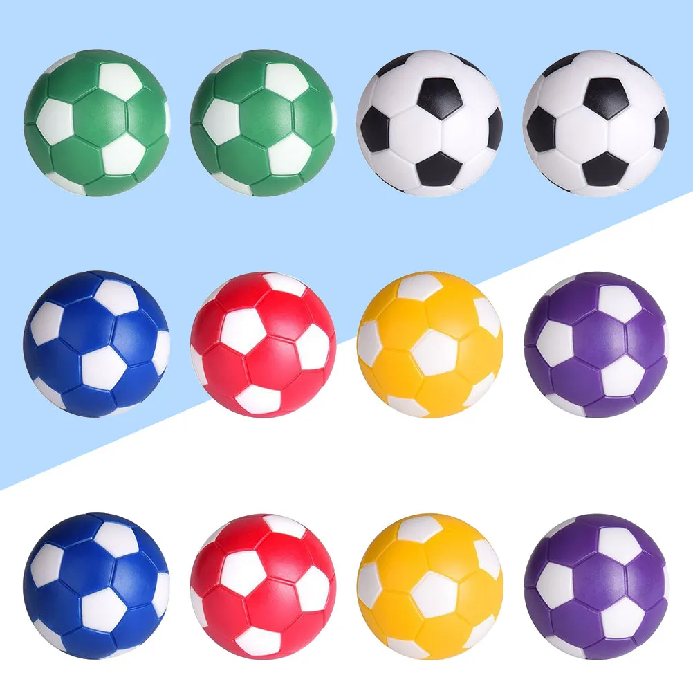 

6Pcs Foosball Table Football Balls Plastic Replacement 36Mm Diameter Multicolor for Standard Foosball Table Intense Play