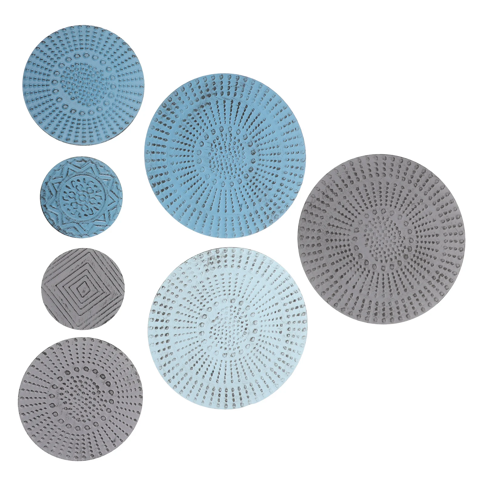 

1Set Iron Disc Decor Modern Minimalist Metal Art For Living Room Office Wedding Backdrop Circular Wall Sculpture Wrought Iron