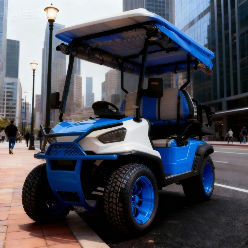 عربة جولف كهربائية بمقعدين 2/4/6/8 بمقعد رباعي العجلات، 60 فولت، عربة جولف كهربائية بسعر المصنع مباشرة