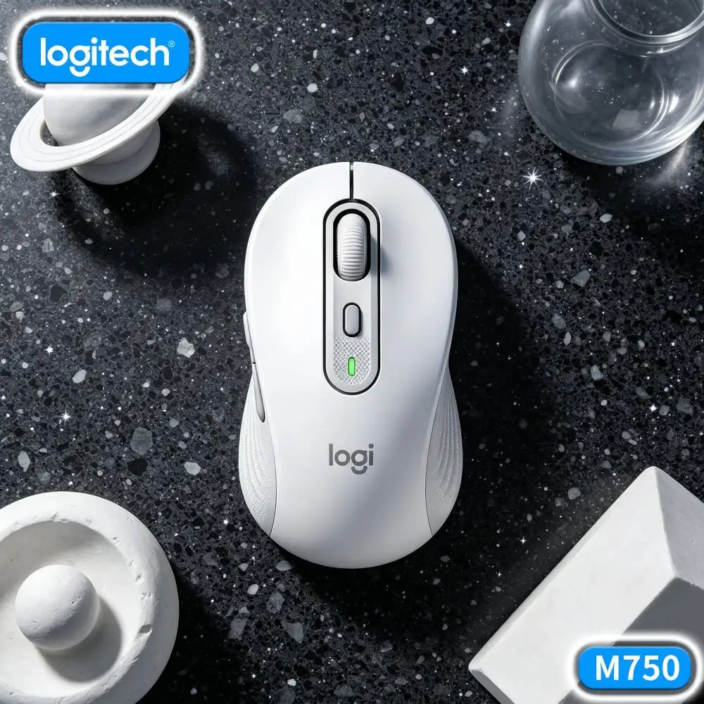 Logitech M650/M650L Wireless Mouse - Sustainable Build, Rubber Side Grips, SmartWheel Speed Modes, 10m Range