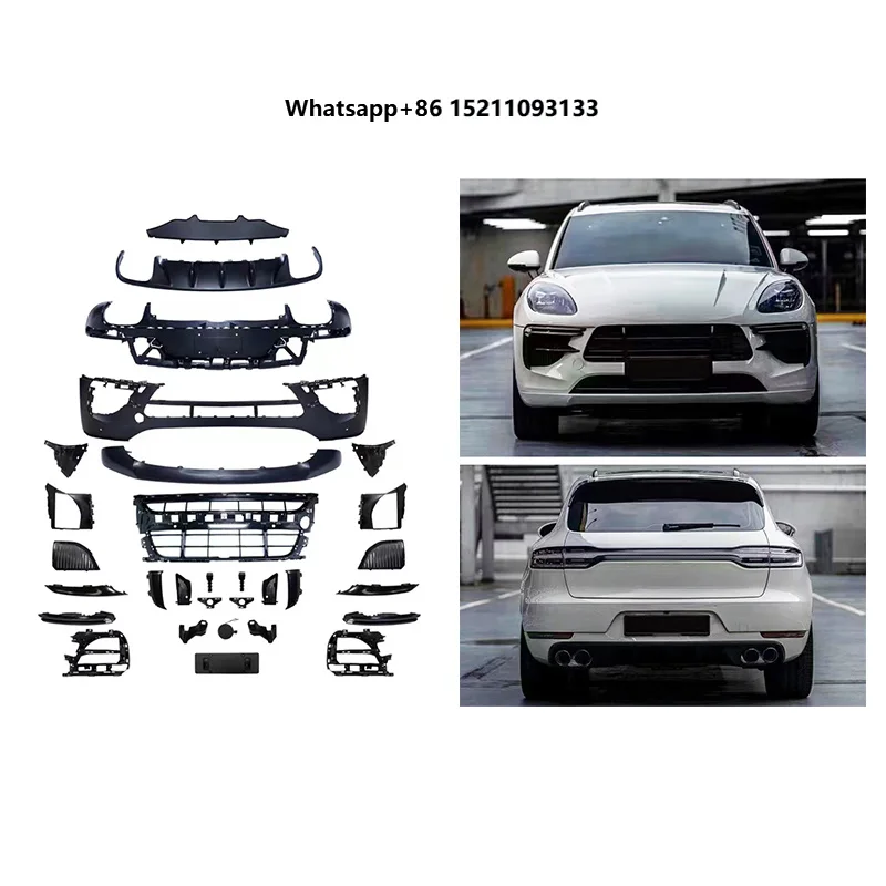 2014-2021 95B Car Bodykit Conversion Upgrade with New Front Bumper Rear Bumper and Grille Fog Light Cut-Outs for