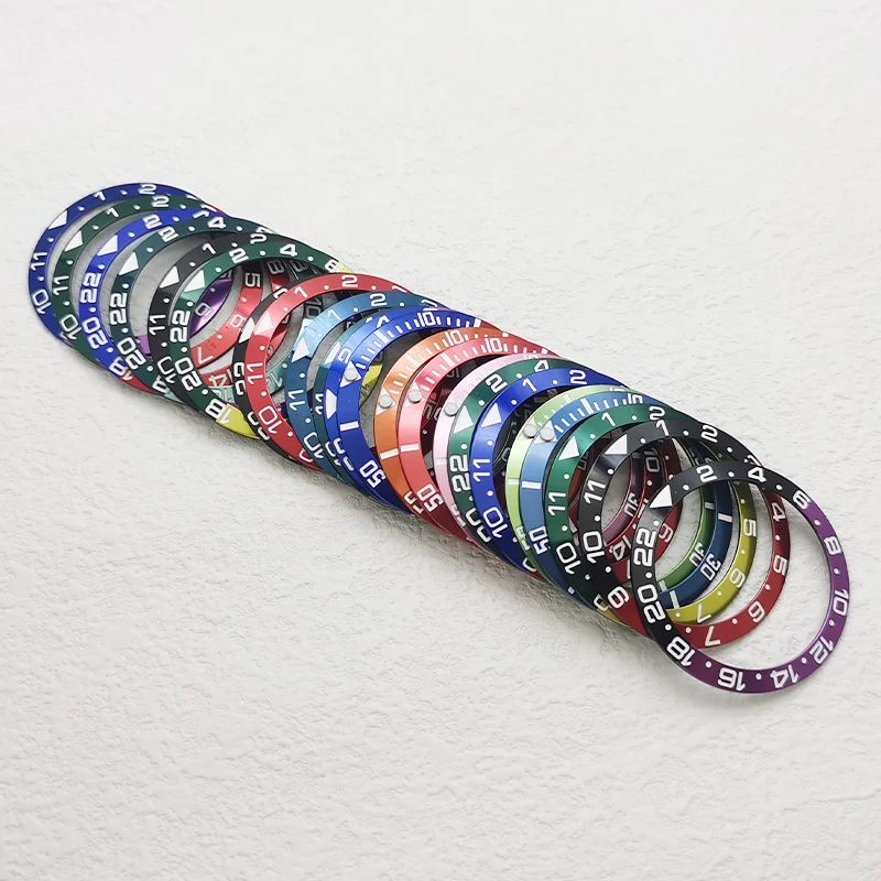 38mm x 30.6mm Horloge Bezel Insert Fit Voor SKX007 SKX009 SKX011 SKX17 SUB Horloge Case NH35 NH36 Mannen horloges Vervangen Bezel Ring