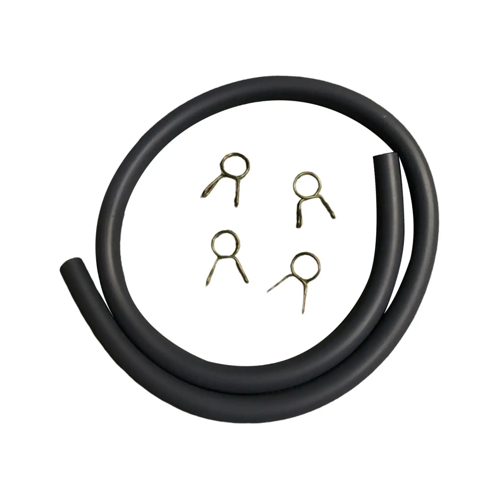 

Fuel Tank Gas Line Hoses with 4x Clips Rubber Tubing for Motorbikes