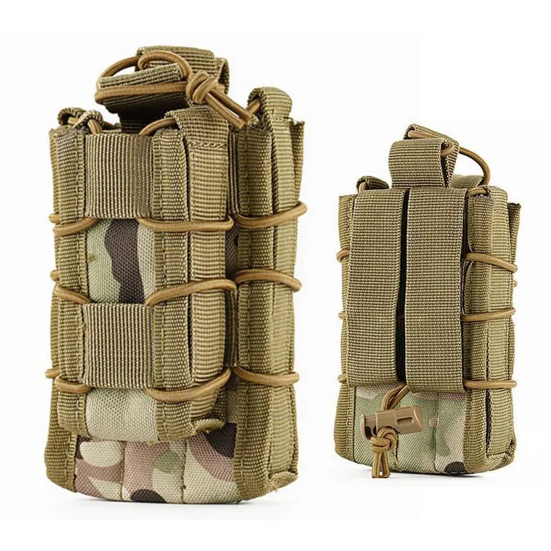 Molle Double Decker Magazine Pouch M4 M14 Single 9mm Pistol Mag Carrier Holster Hunting Accessories Waist Bag Vest Pouches