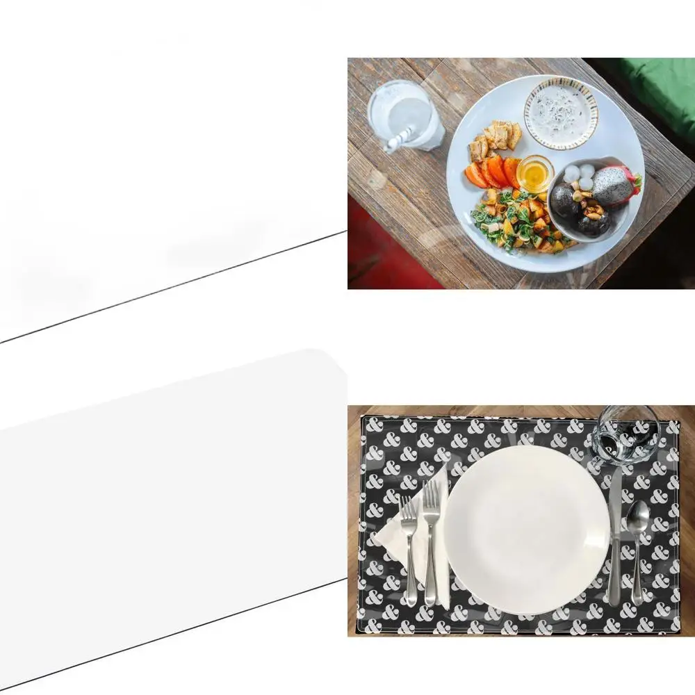 

Набор из 6 прозрачных виниловых салфеток, сделанных в США, 14x19 дюймов, толщина 2 мм, прямоугольные, безопасные и гладкие.