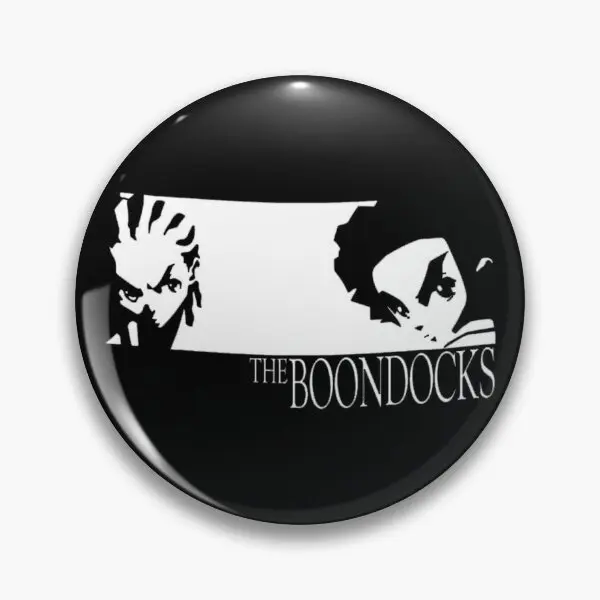 Very Awesome Boondocks Design  Soft Button Pin Metal Funny Cartoon Creative Clothes Fashion Brooch Women Jewelry Decor Hat Badge