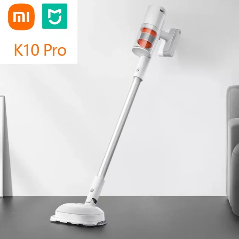 

XIAOMI Mijia-беспроводной аспиратор K10 Pro со светодиодной подсветкой, электрическая аспиратор с двойным вращением, цепи и mopa, 150aw