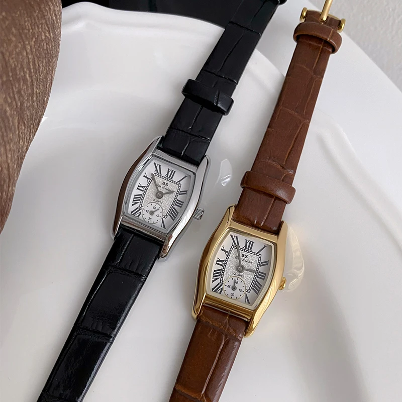 Повседневные женские часы Bee Sister с маленьким циферблатом, модные женские наручные часы, кварцевые кожаные женские часы со стальным ремешком