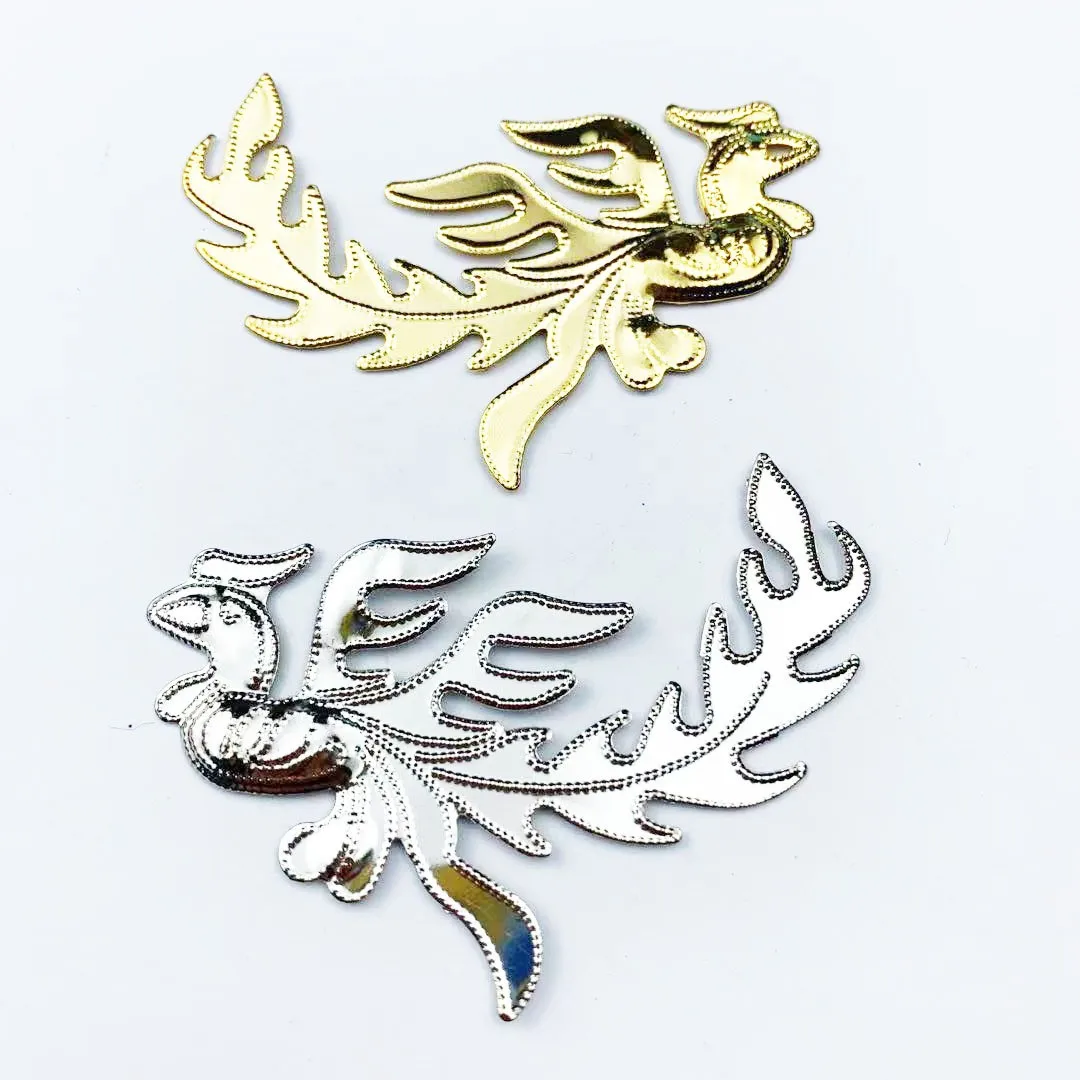 

10pairs 5*8cm Phoenix Filigree Flower Wraps Connectors For DIY Jewelry Making Headgear accessories
