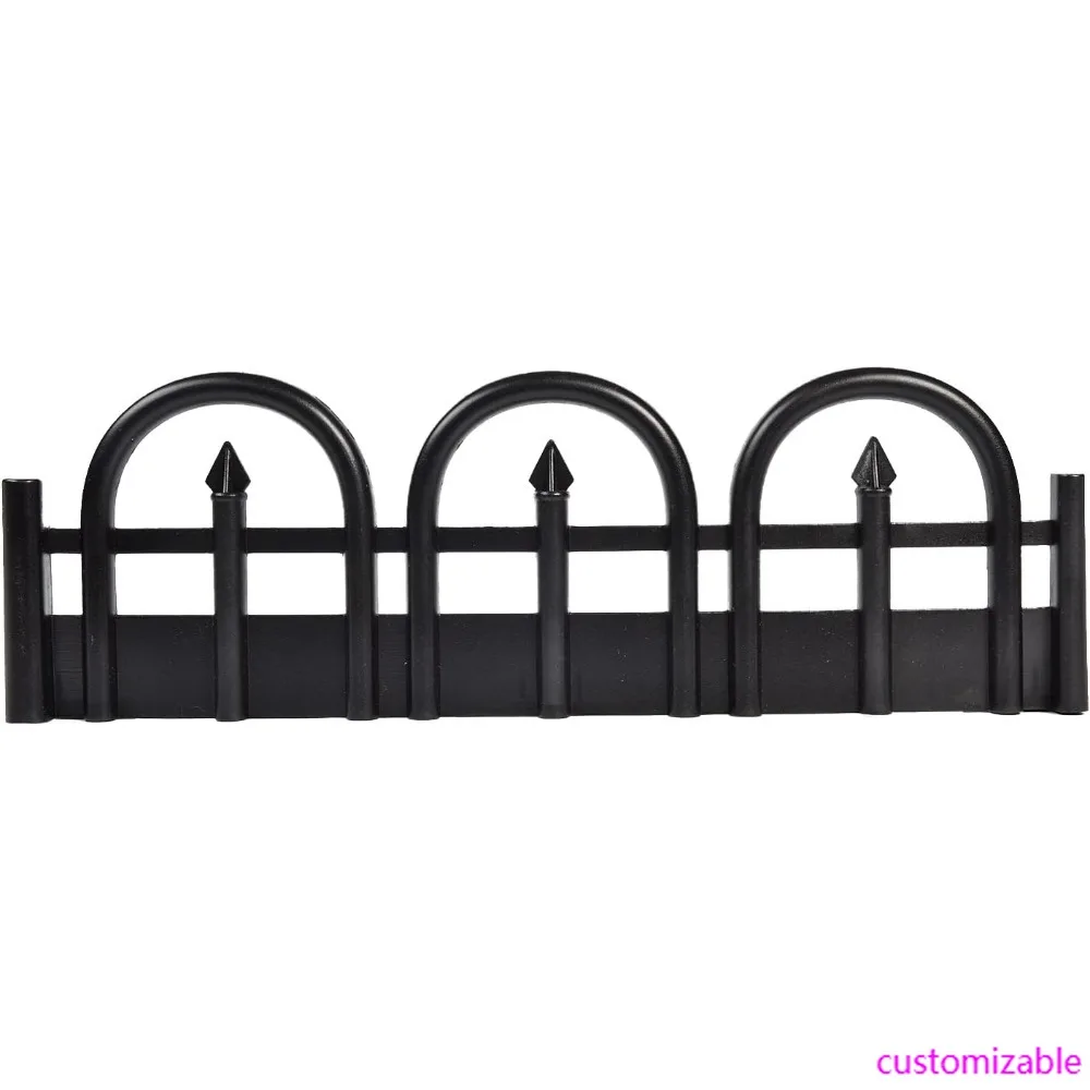 

Комплект ландшафтной окантовки EasyFlex длиной 120 футов: декоративная садовая граница из кованого железа высотой 5 дюймов с анкерными шипами