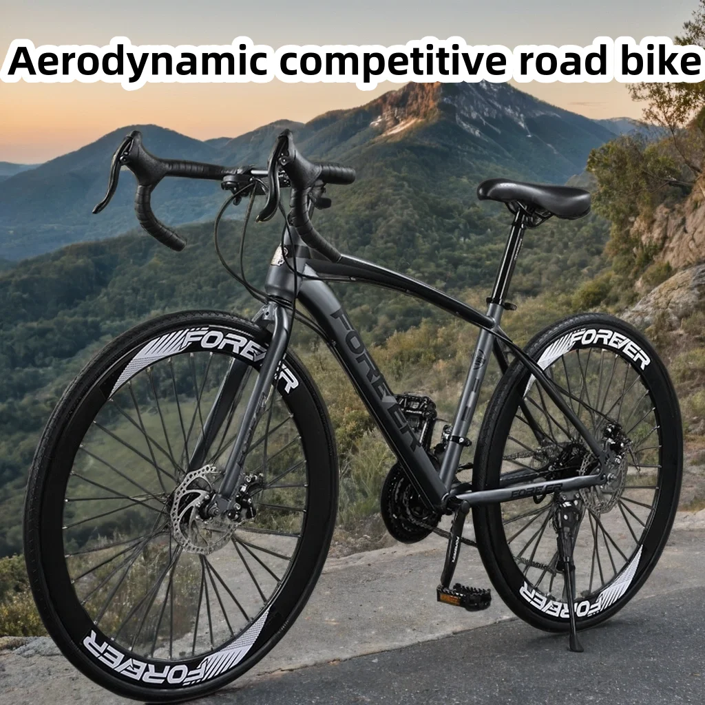 

Road Bicycle Racing Cars Variable Speed Disc Brakes Male And Female Students Ride Bicycles Mountain Bikes Road Bike Mtb Fat Bike