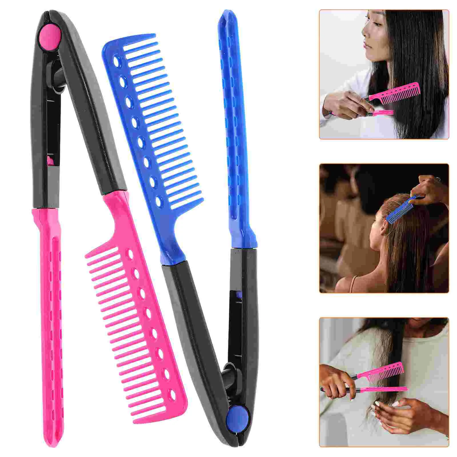 

2 PCS High Quality Hair Comb Hairdressing Lady Salon Accessories Blow Drying Tool