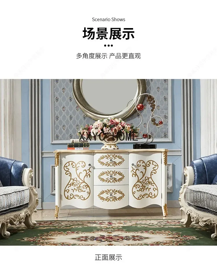 Mobile laterale in stile europeo, mobile da ingresso, mobile divisorio europeo semplice postmoderno, scarpiera alta