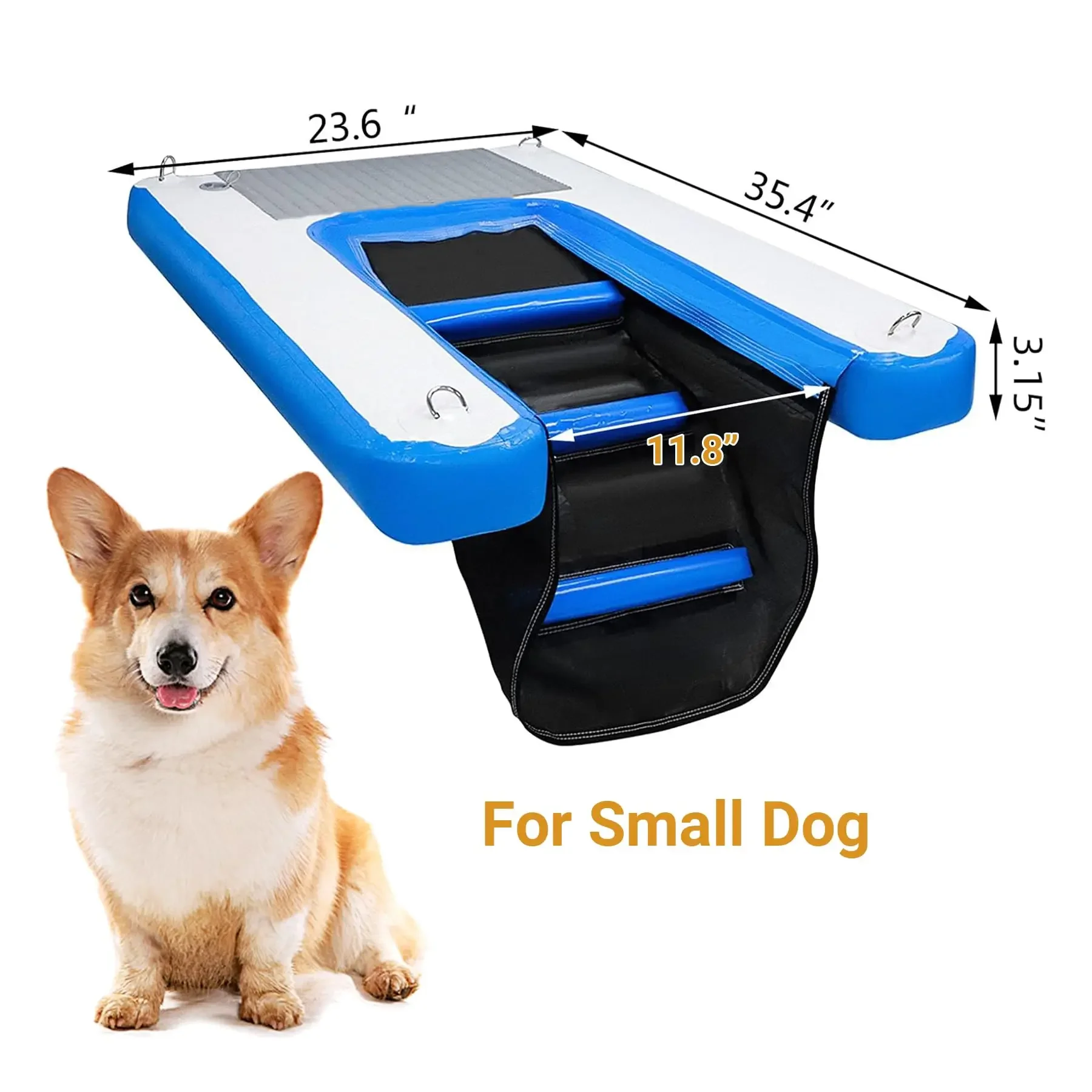 Safe, No-Slip And  Easy to Climb with Inflatable Pet Ramp Floating Dog For Outdoor Water Toys