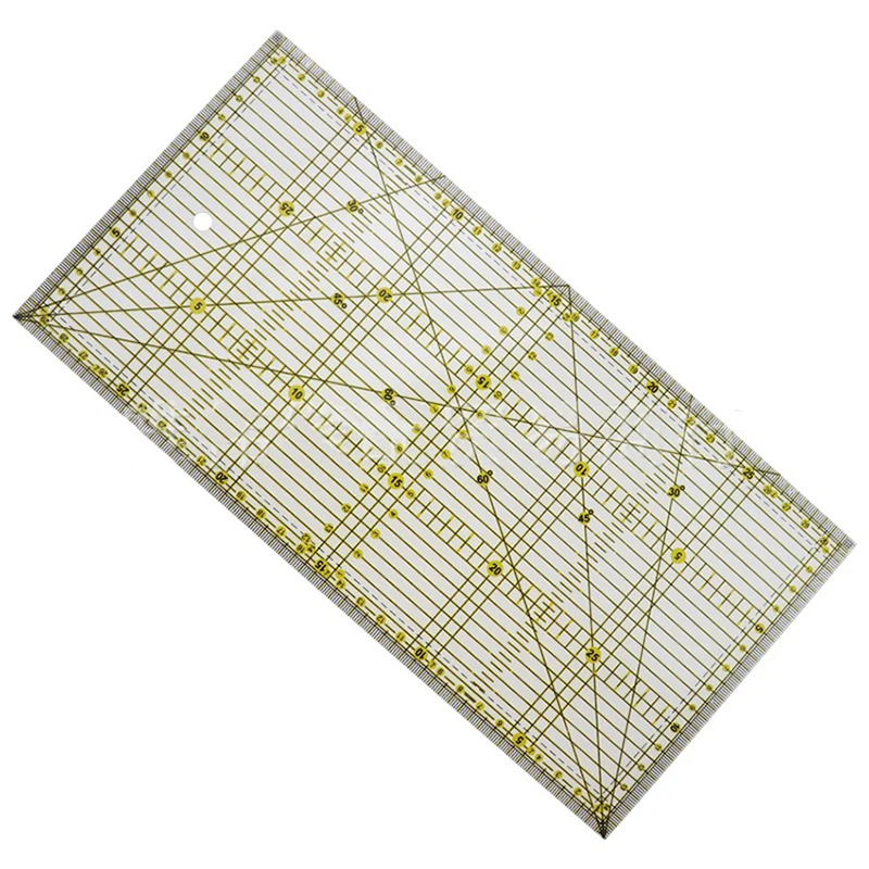 30*15cm Cutting Ruler DIY Garment Design Drawing Cutting Craft Ruler Sewing Mat Making Patchwork Cloth Ruler 30/45/60/90 Degree
